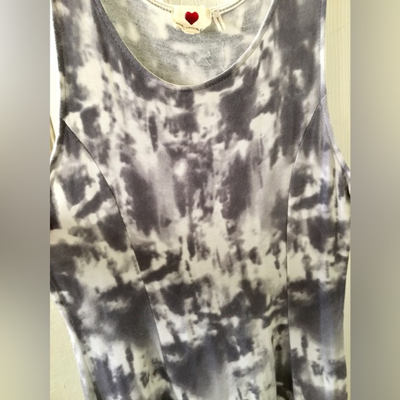 ❤️ One Clothing Dress Skater Style soft white grey dark grey watercolor design - Picture 6 of 14